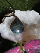 Pendentif  labradorite goutte