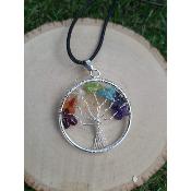 Pendentif arbre de vie / 7 chakras 