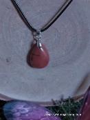 Pendentif jaspe rouge 