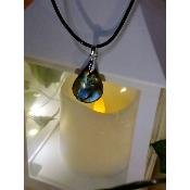 Pendentif goutte labradorite 