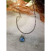 Pendentif goutte labradorite 