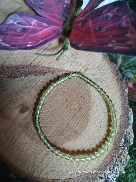 Bracelet Péridot ( 4 mm ) 