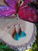 Boucles d'oreilles chrysocolle