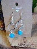 Boucle d'oreilles Apatite ( 10 mm )