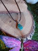 Pendentif goutte chrysocolle