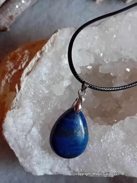 Pendentif goutte lapis lazuli