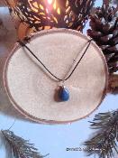 Pendentif goutte lapis lazuli