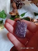 Pendentif lépidolite