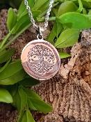 Pendentif Yggdrasil en acier inoxydable réversible