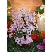 Arbre du bonheur quartz rose  300 pierres