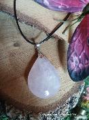 Pendentif  quartz rose