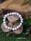 Bracelet howlite ( 8 mm )