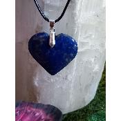 Pendentif coeur lapis lazuli