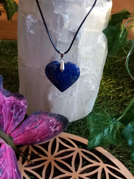 Pendentif coeur lapis lazuli